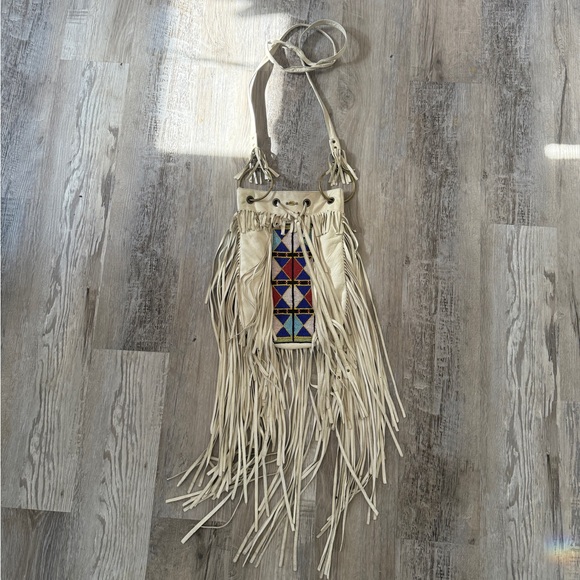 Vintage Spell & the Gypsy leather fringe crossbody bag